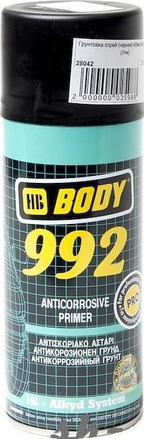 BODY Грунт 992 черный спрей (400мл) 5100299200
