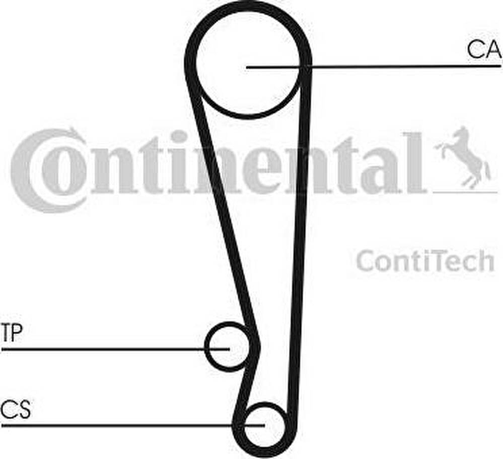 CONTITECH Комплект ремня ГРМ CT1024K1 Contitech (ct1024k1)