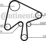 CONTITECH Ремень ГРМ MAZDA MAZDA 3 седан (BK) 2.0 MZR-CD (RF7J12205, CT1136)