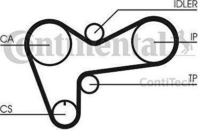 CONTITECH Ремень ГРМ ISUZU / OPEL 2.5-3.1 83-94 92- (119x32) (97065986, CT508)