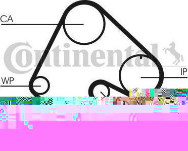 CONTITECH Ремень ГРМ OPEL 1.6-1.7 82-95 (146x24) (90410784, CT540)