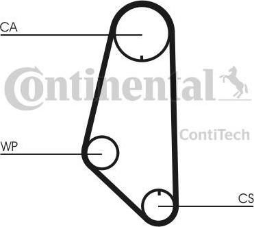 CONTITECH Ремень ГРМ VW ABU (32109119, CT732)