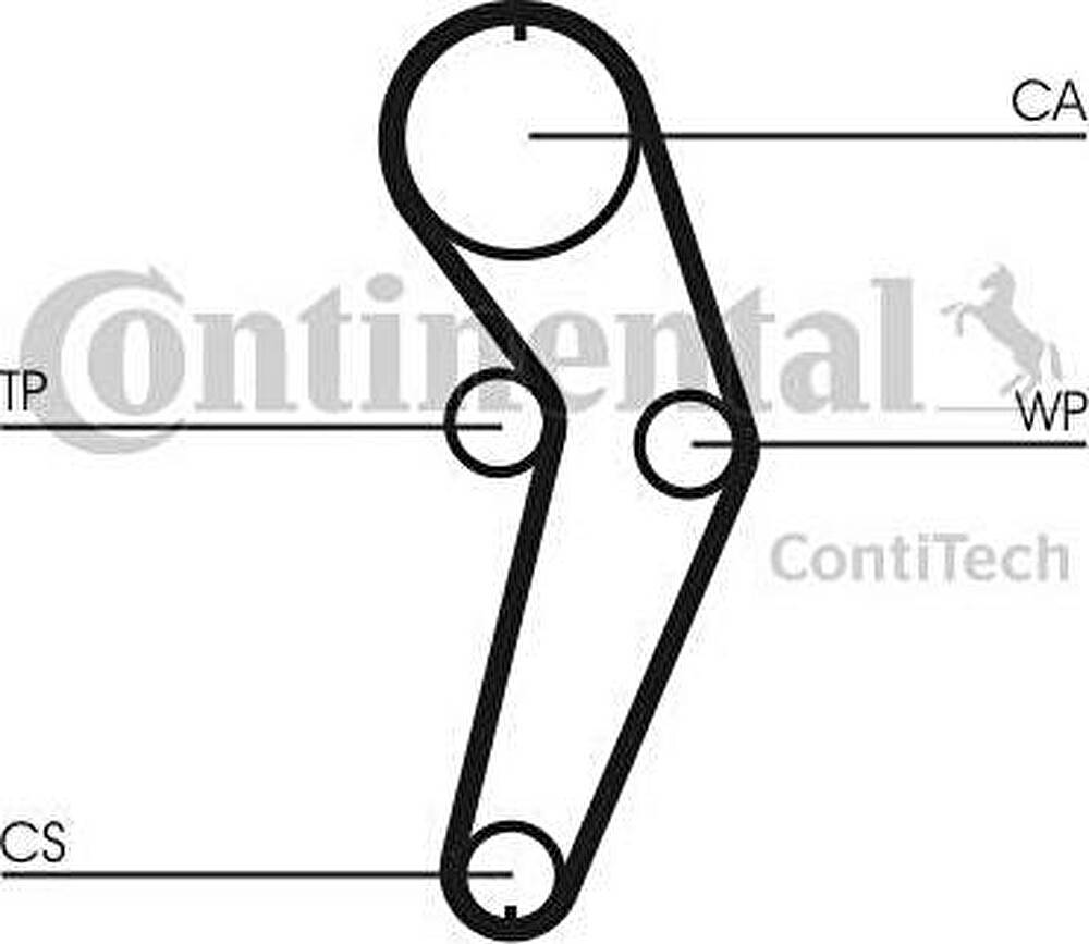 CONTITECH Насос водяной с комплектом ремня ГРМ (CT988WP1)