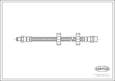 Corteco 19018183 тормозной шланг на VW SANTANA (32B)