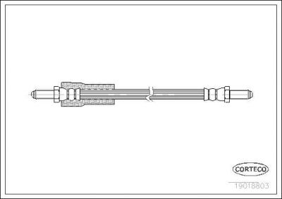 Corteco 19018803 тормозной шланг на FORD TAUNUS '80 (GBS, GBNS)