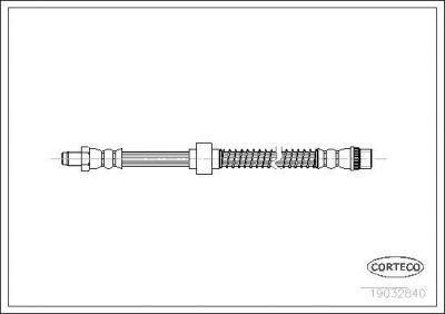 Corteco 19032840 тормозной шланг на NISSAN INTERSTAR c бортовой платформой/ходовая часть