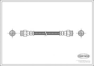 Corteco 19032959 тормозной шланг на MAZDA 323 I (FA)