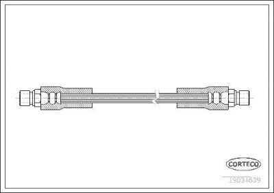 Corteco 19034639 тормозной шланг на MERCEDES-BENZ седан (W123)