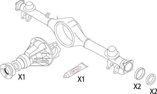 Corteco 19536214 комплект прокладок, дифференциал на ALFA ROMEO 155 (167)