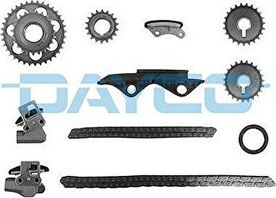 DAYCO Ремкомплект ГРМ [2 цепи,2 натяжителя,4 звездочки,2 успокоителя, сальник] (KTC1009)