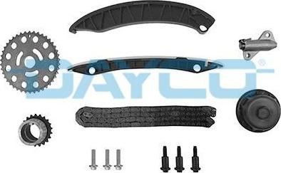 DAYCO Комплект цепи ГРМ (9 дет.) 7701476597 / 130C12127R RENAULT 2.0 DCi (код двиг. M9R.7.40) (KTC1020)