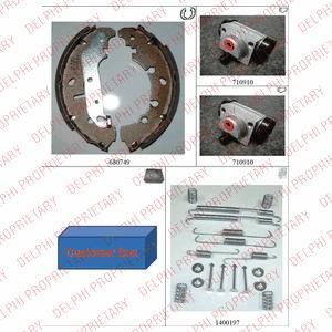Delphi 1094 комплект тормозных колодок на FORD FIESTA IV (JA_, JB_)
