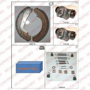 Delphi 656 комплект тормозных колодок на PEUGEOT 505 (551A)