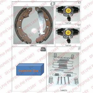 Delphi 851 комплект тормозных колодок на VW LUPO (6X1, 6E1)