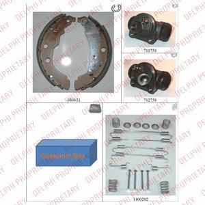 Delphi 904 комплект тормозных колодок на PEUGEOT 406 Break (8E/F)