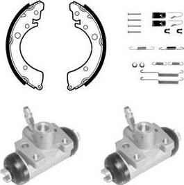 Delphi 973 комплект тормозных колодок на HONDA CIVIC VI Hatchback (EJ, EK)