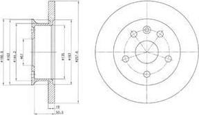 Delphi BG2602 тормозной диск на VW TRANSPORTER III фургон