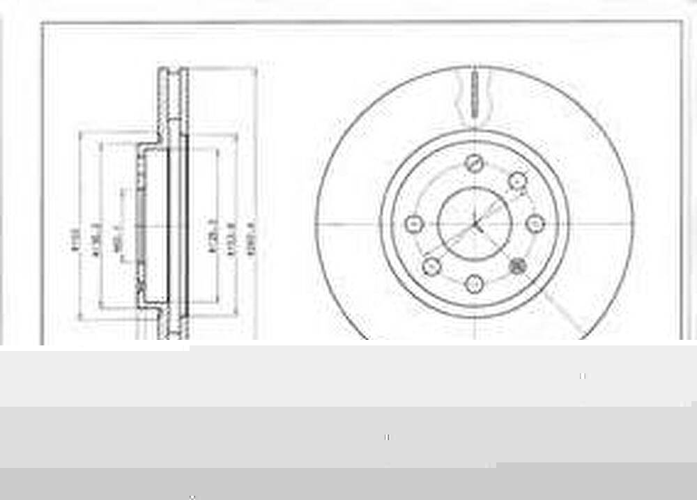 Delphi BG3569 Диск тормозной OPEL CORSA C 00-/MERIVA 03-10/COMBO 00-/TIGRA 04- передний