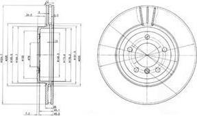 Delphi BG3830 тормозной диск на 3 (E46)