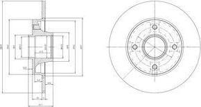 Delphi BG9022RSC тормозной диск на PEUGEOT 208