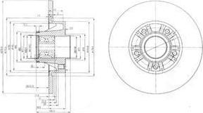 Delphi BG9031RS тормозной диск на OPEL VIVARO фургон (F7)
