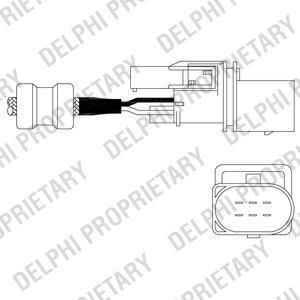 Delphi ES11014-12B1 лямбда-зонд на VW GOLF IV (1J1)