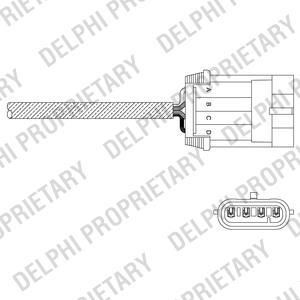 Delphi ES11056-12B1 лямбда-зонд на OPEL VECTRA B (36_)