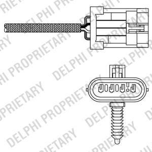 Delphi ES20135-12B1 лямбда-зонд на OPEL ASTRA G универсал (F35_)