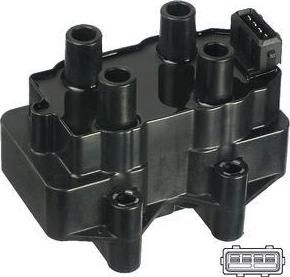 DELPHI GN10488-12B1_катушка зажигания! Peugeot 106-806 1.0i-2.0i 89> (GN1048812B1)