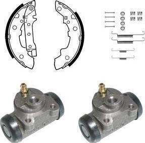 Delphi KP663 комплект тормозных колодок на RENAULT 5 (122_)