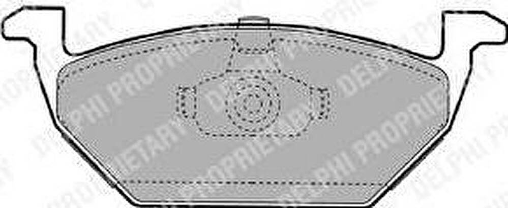 DELPHI Колодки передние VW G4 98-00 без датчика/POLO SEDAN (LP1104)