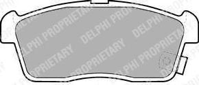 DELPHI Колодки передние SUZUKI Ignis 2000->/SUBARU Justy 2003-> (LP1442)