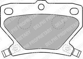 Delphi LP1513 комплект тормозных колодок, дисковый тормоз на TOYOTA YARIS VERSO (_NLP2_, _NCP2_)