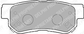 DELPHI Колодки задние HYUNDAI Elantra/Tucson/KIA Magentis/Sportage II (LP1539)