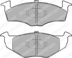 DELPHI Колодки тормозные SEAT Arosa / SKODA Fabia, Praktik / VW Fox, Lupo, Polo (LP1601)