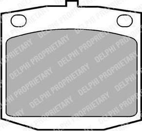 Delphi LP166 комплект тормозных колодок, дисковый тормоз на NISSAN DATSUN 160 J (710, A10)