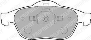 Delphi LP1708 Колодки тормозные RENAULT LAGUNA 01-/SCENIC 03- передние