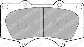 DELPHI Колодки тормозные дисковые TOYOTA LC 120 4.0/3.0D/MITSUBISHI PAJERO 06> передние (04465-04070, LP1782)