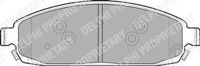 Delphi LP1931 комплект тормозных колодок, дисковый тормоз на JEEP GRAND CHEROKEE III (WH, WK)