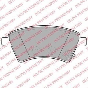 DELPHI Колодки тормозные дисковые SUZUKI SX4 06- (Венгерская сборка) передние (71742853, LP1966)