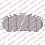 DELPHI Колодки передние OPEL ANTARA/CAPTIVA 3.2L (96626070, LP1987)