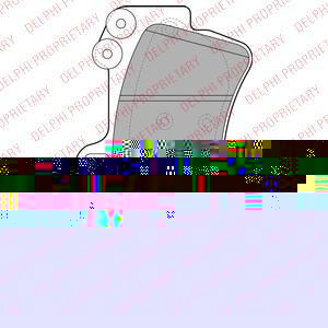 DELPHI Колодки передние PORSCHE Cayenne/VW Touareg 190x106.4 (LP1997)