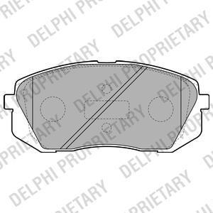 DELPHI Колодки передние HYUNDAI ix35/KIA Sportage III /Type Sumotomo (LP2050)