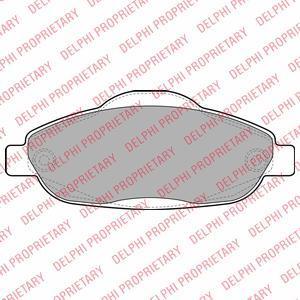 DELPHI Колодки передние PEUGEOT 308 (LP2070)