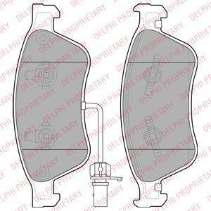 DELPHI Колодки передние AUDI A8 / VW PHAETON (LP2072)
