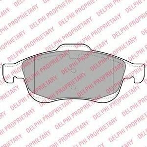 DELPHI Колодки передние CITROEN C4/Berlingo II/PEUGEOT 5008/Partner II (LP2101)