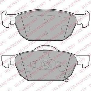 DELPHI Колодки тормозные HONDA Accord (LP2144)