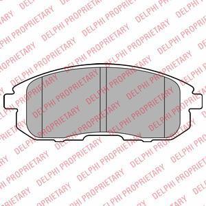 Delphi LP2148 комплект тормозных колодок, дисковый тормоз на SUZUKI SX4 (EY, GY)