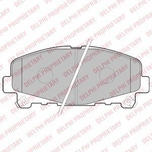 DELPHI Колодки передние HONDA Accord 2008-> (LP2166)