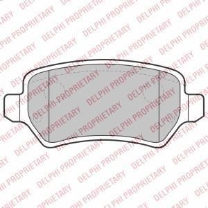 Delphi LP2209 комплект тормозных колодок, дисковый тормоз на OPEL ASTRA H (L48)